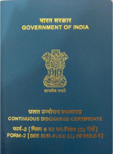 Government of India Continuous Discharge Certificate